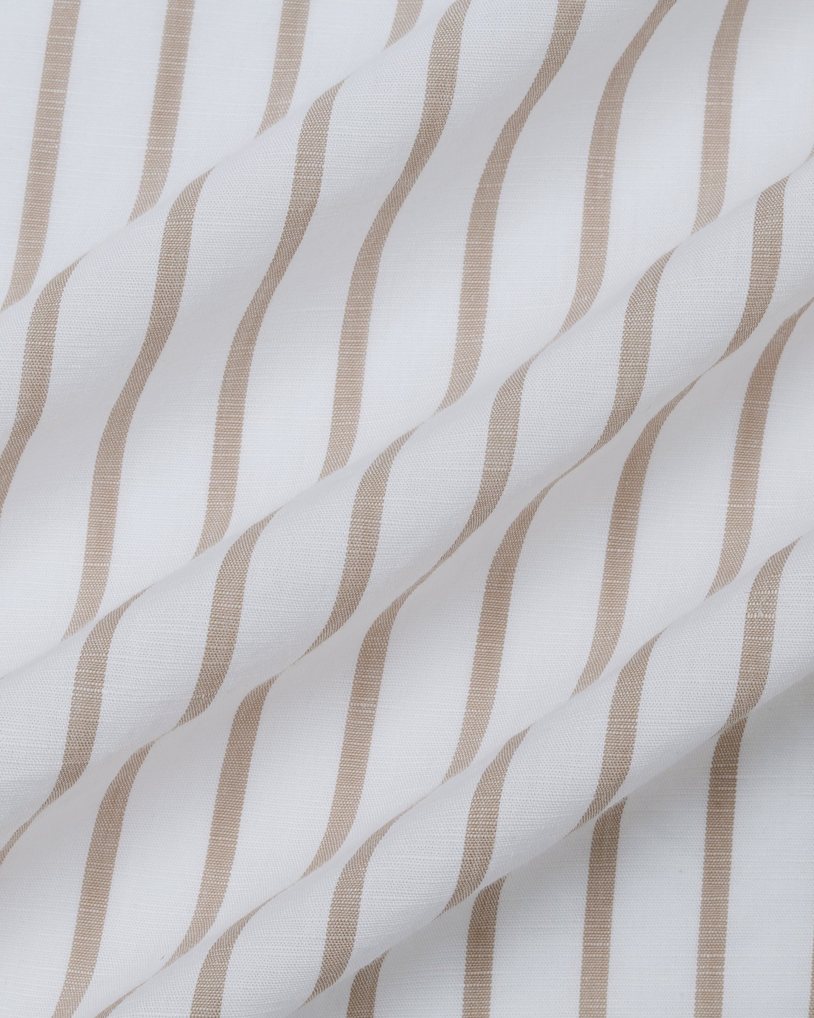 Beige Linen Stripe Shirt - Marzel