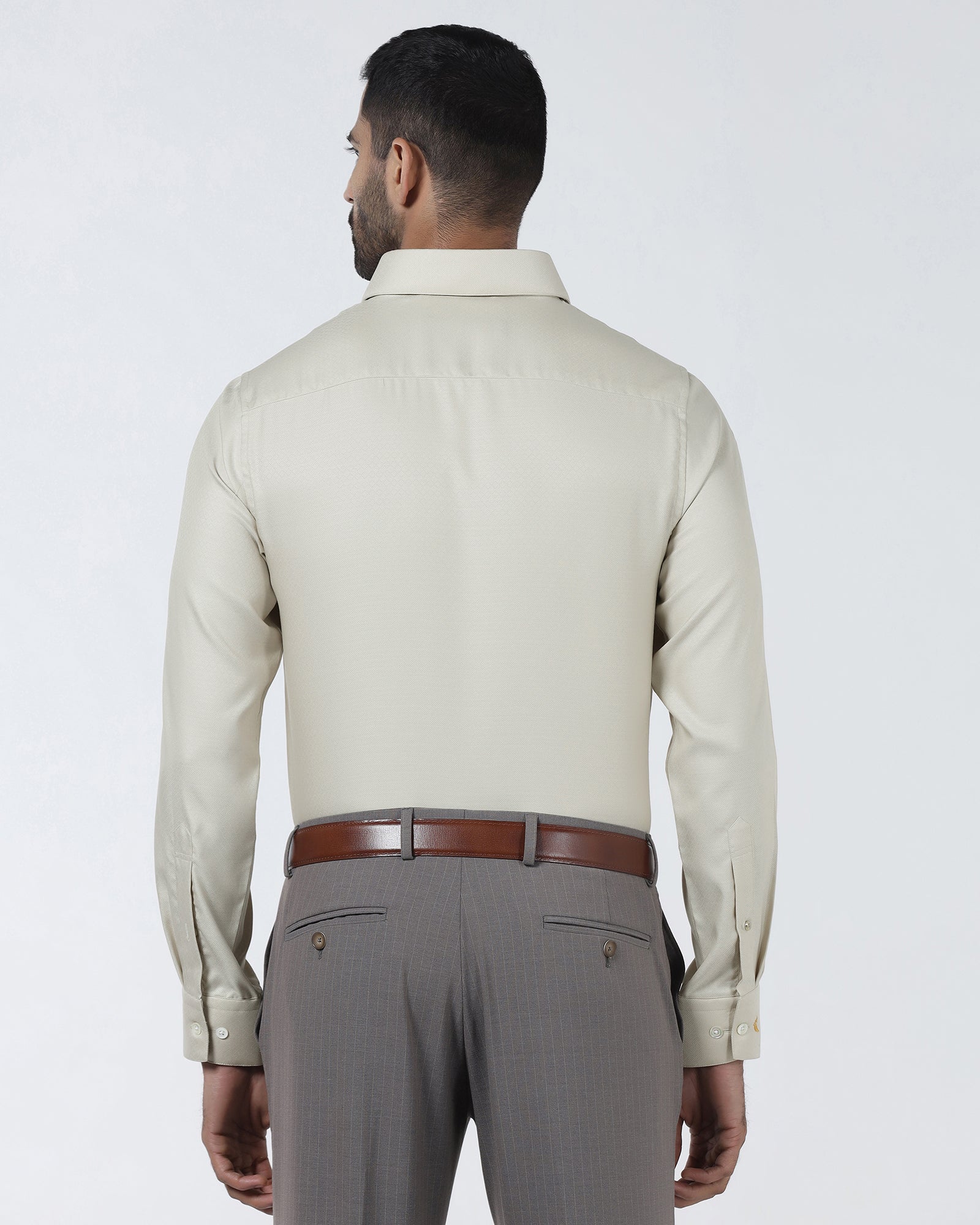 Beige Luxe Textured Shirt - Shutle
