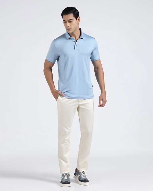 Beige Non Iron Solid Khakis - Cypres