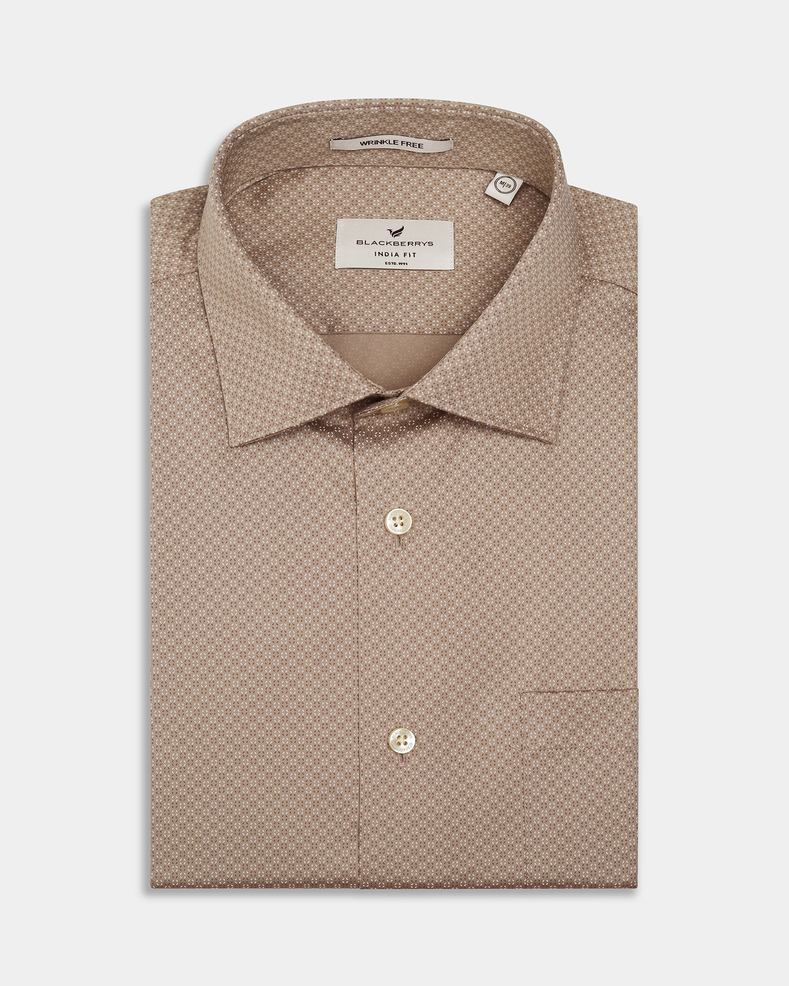 Beige Printed Shirt - Basis