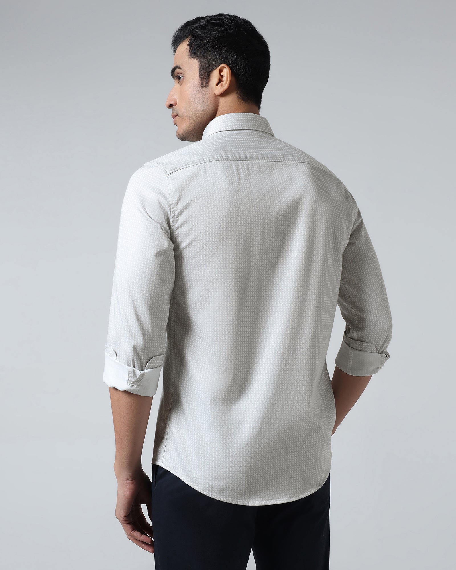 Beige Printed Shirt - Elver