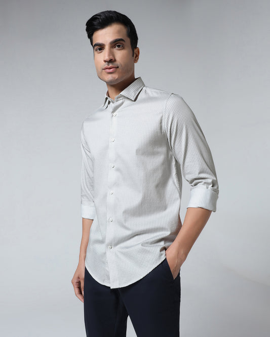 Beige Printed Shirt - Elver