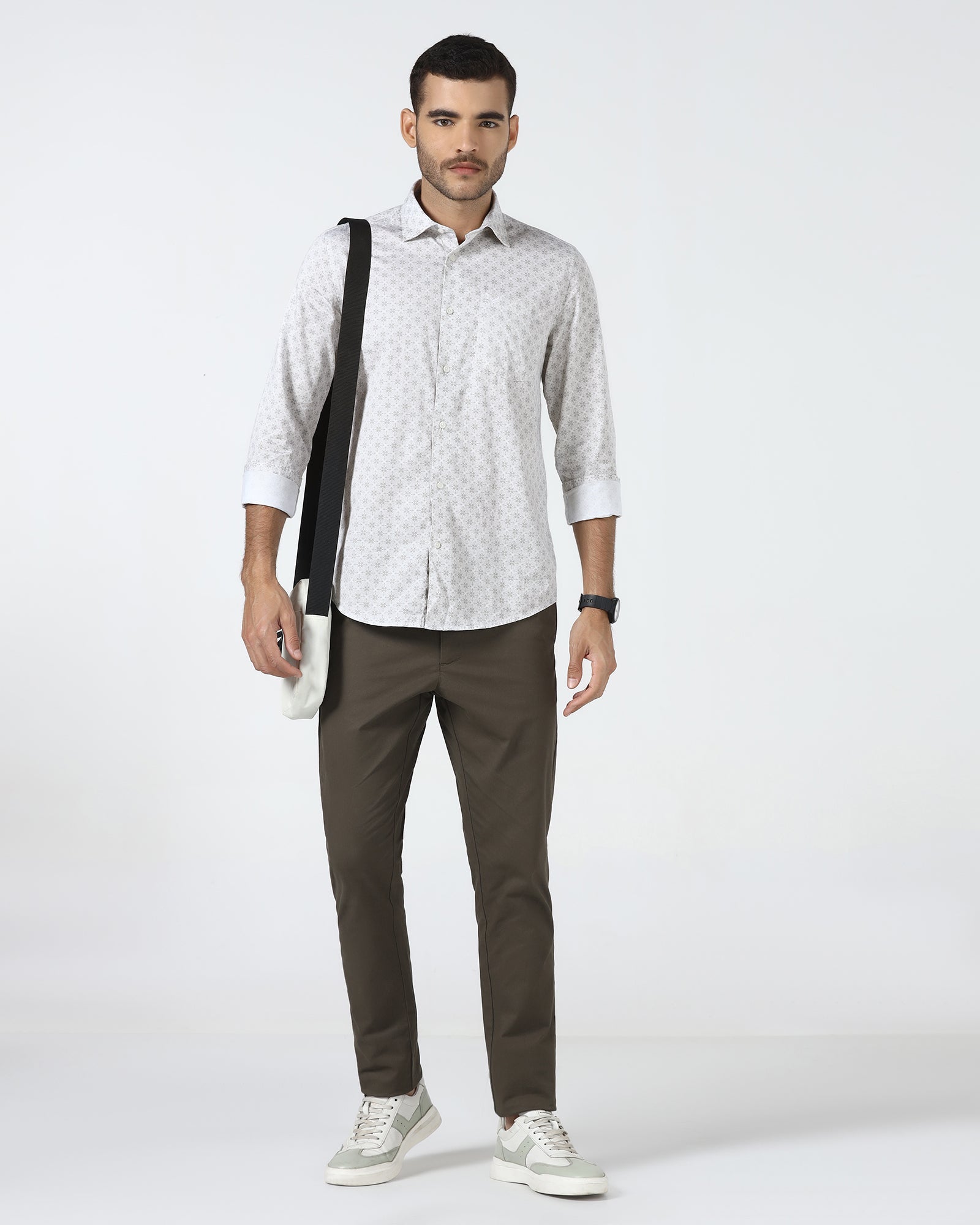 Beige Printed Shirt - Flogo
