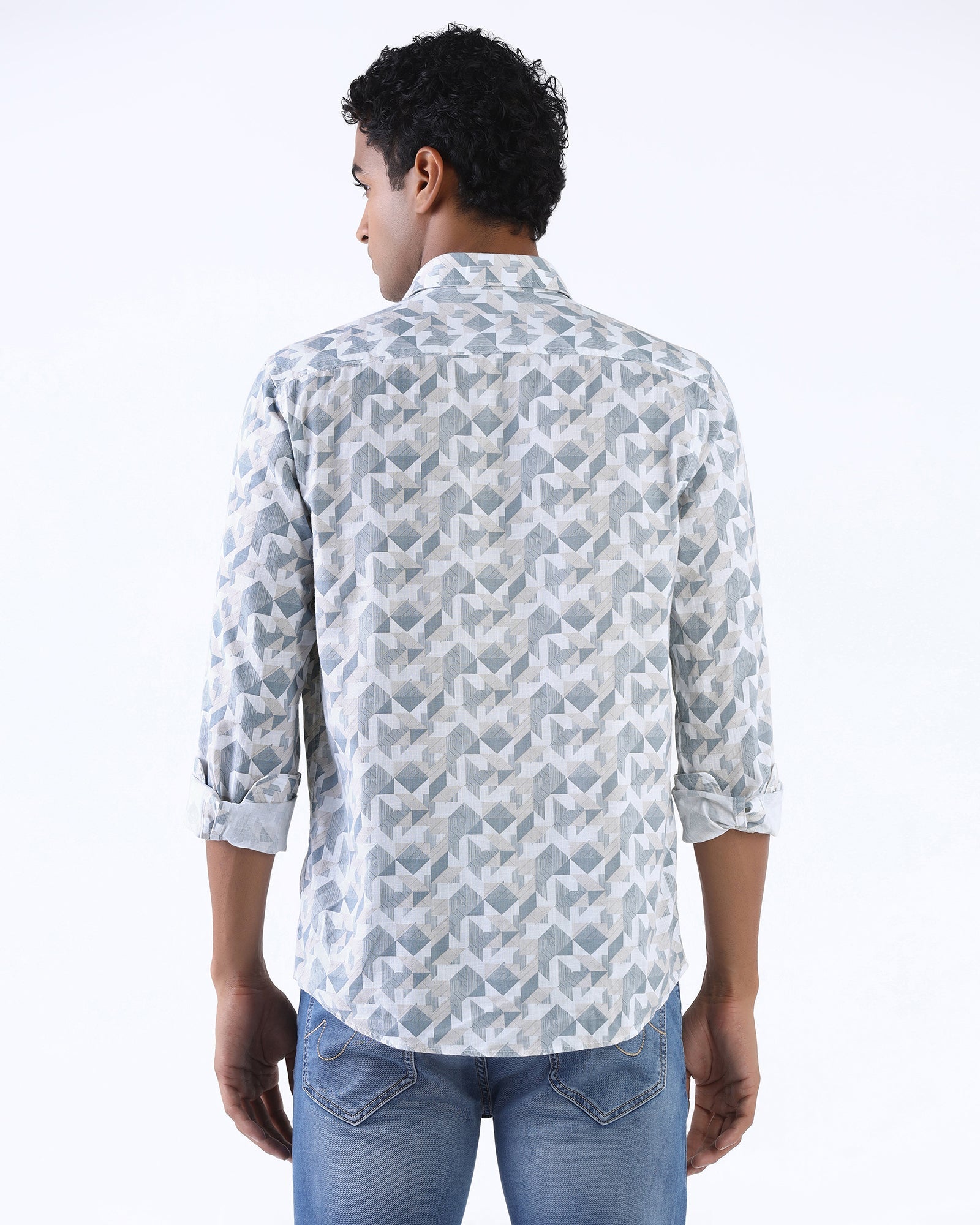 Beige Printed Shirt - Spyro