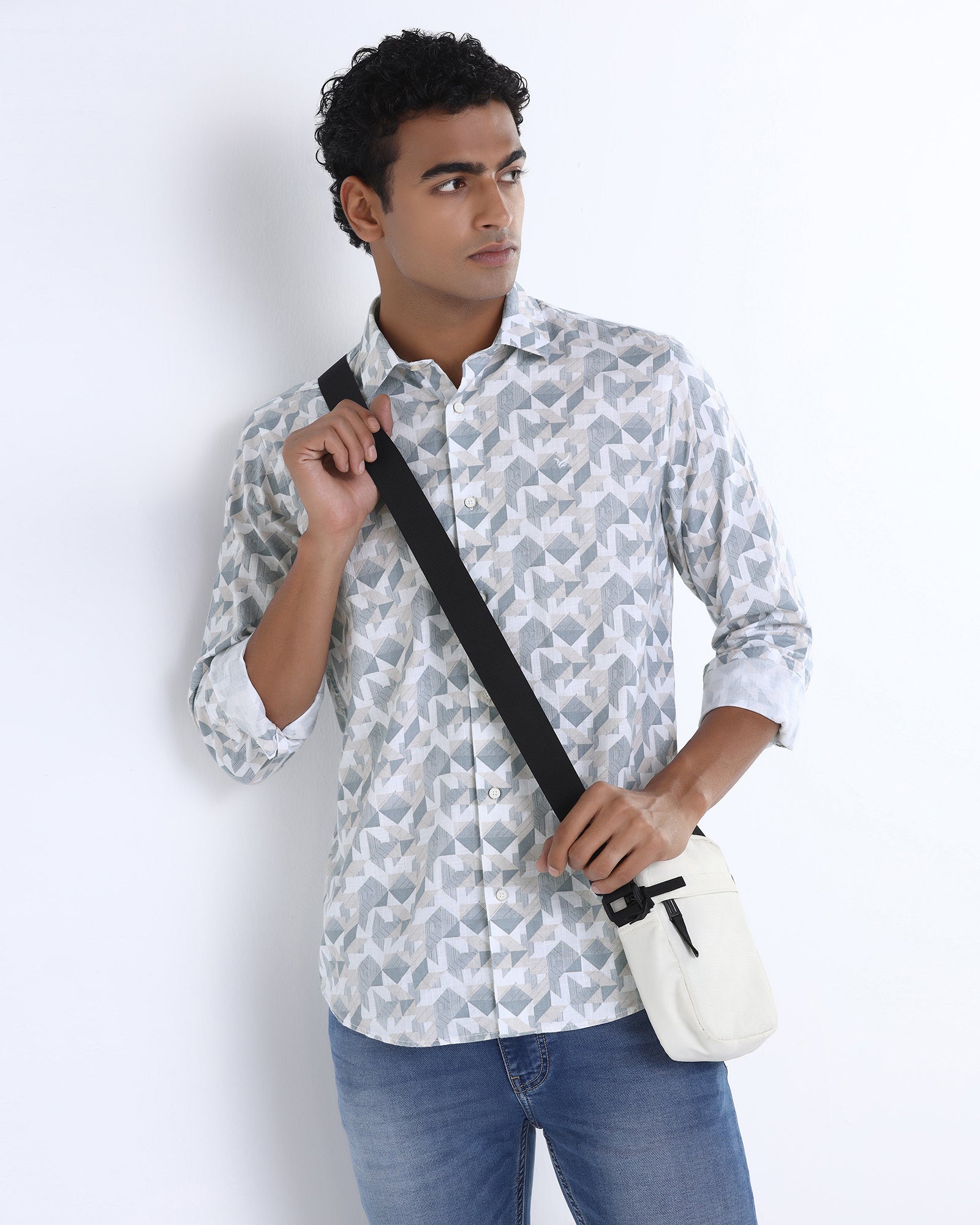 Beige Printed Shirt - Spyro