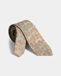 Beige Silk Jacquard Tie - Whitmore