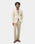 Beige Solid Blazer - Tanaka