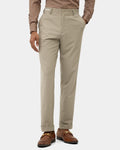 Beige Solid Trouser - Tony