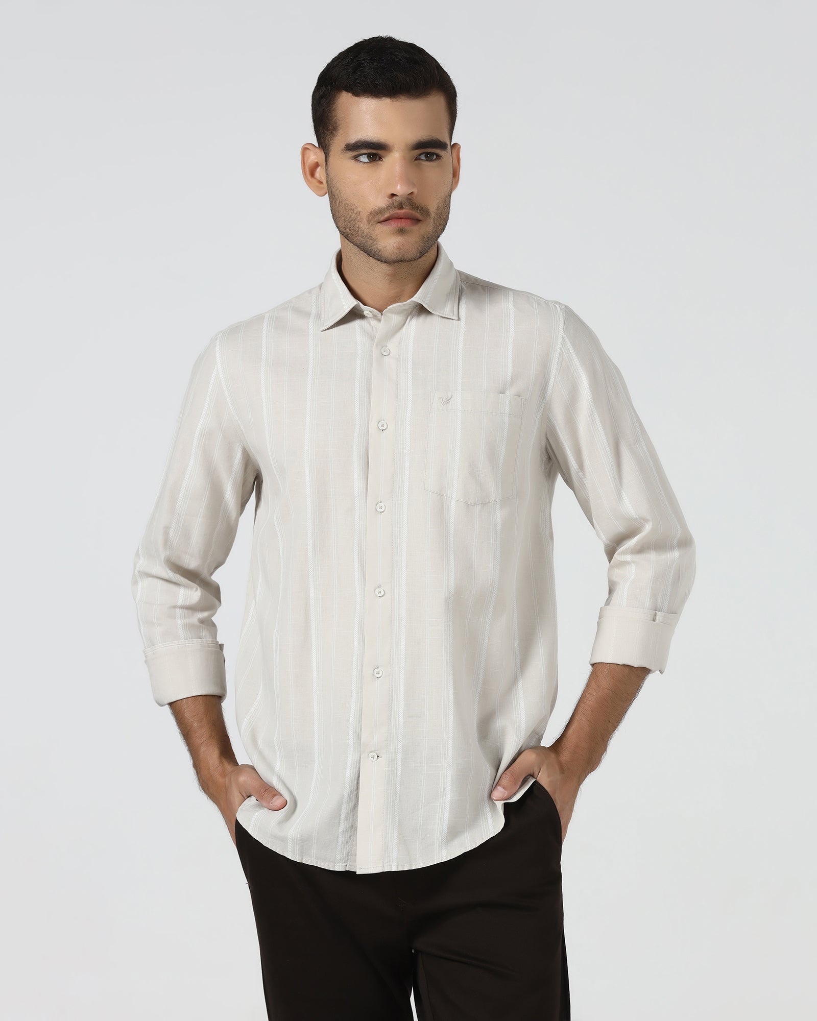 Beige Stripe Shirt - Webber