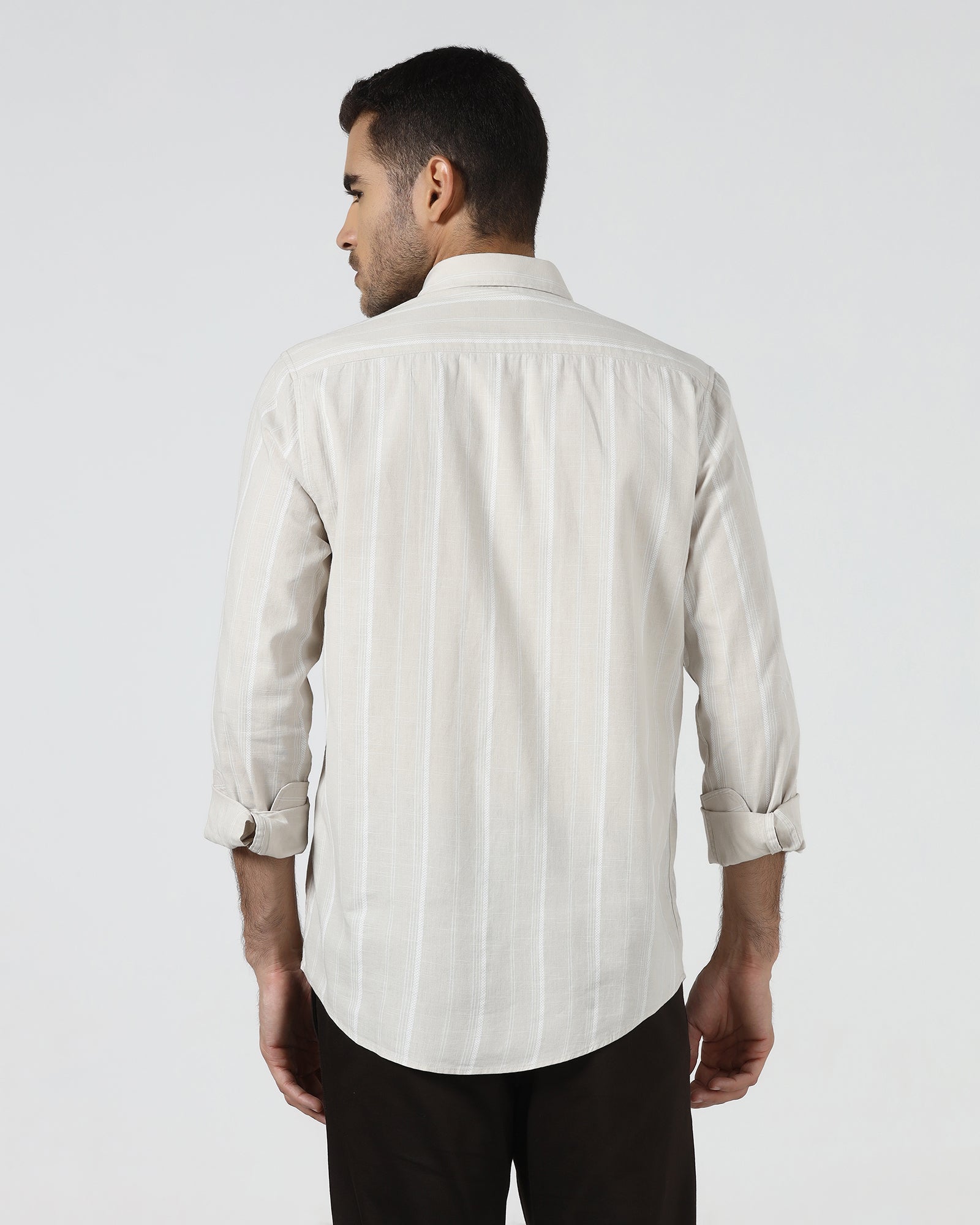 Beige Stripe Shirt - Webber