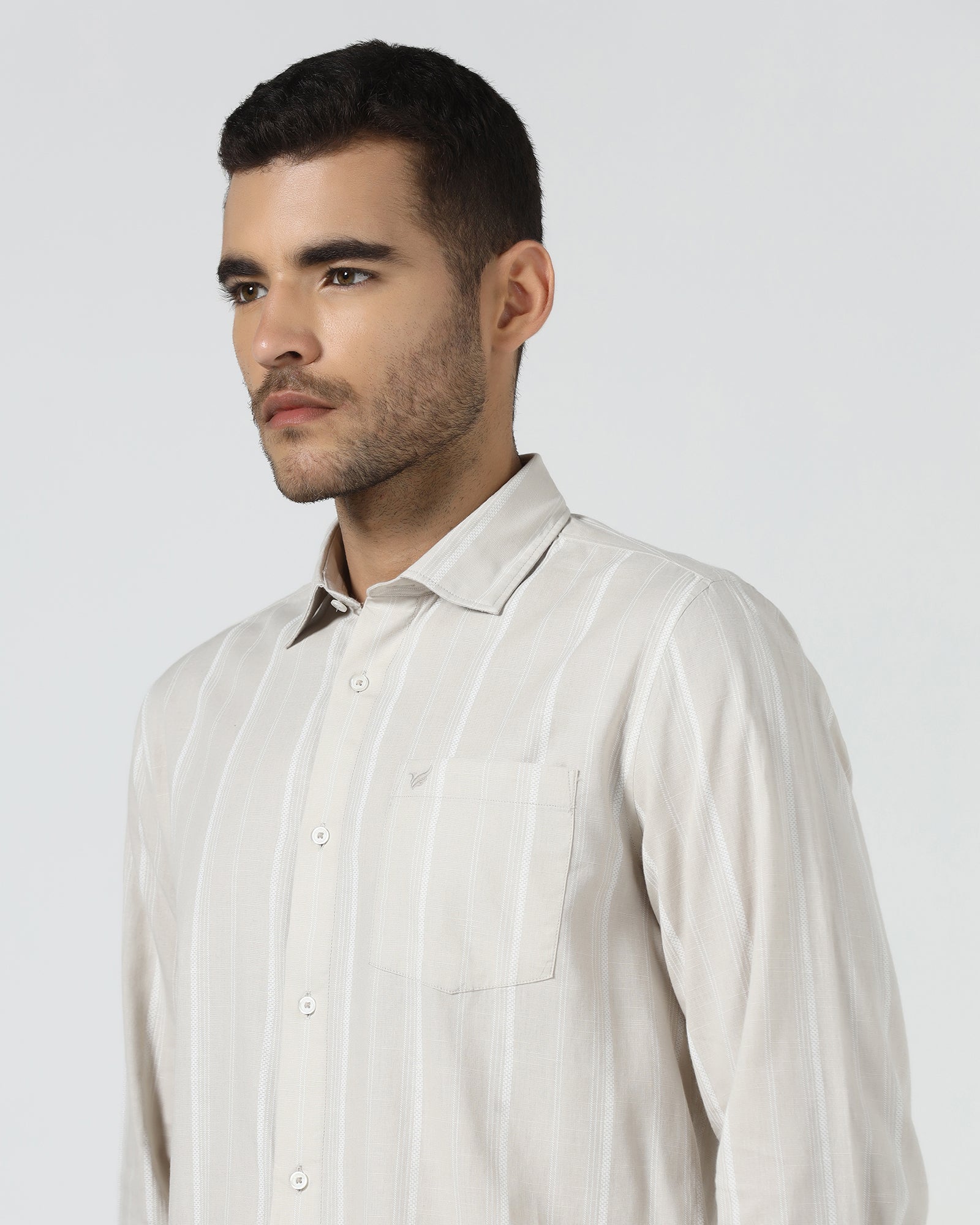 Beige Stripe Shirt - Webber
