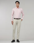Beige Stripe Trouser - Oxford