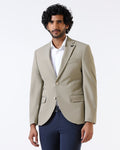 Beige TechPro Solid Blazer - Ron
