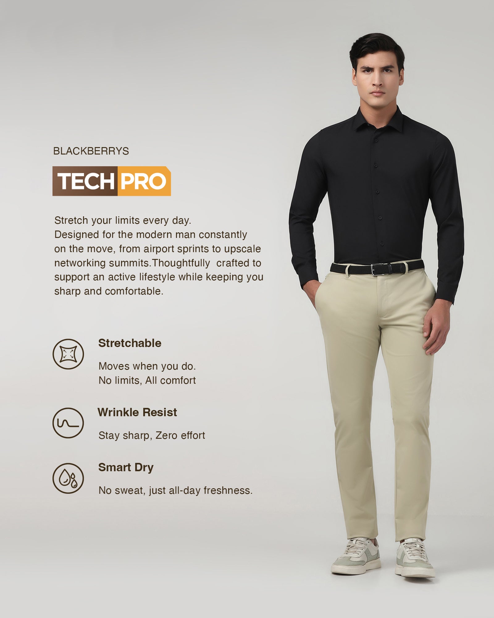 Beige TechPro Solid Khaki - Yukon