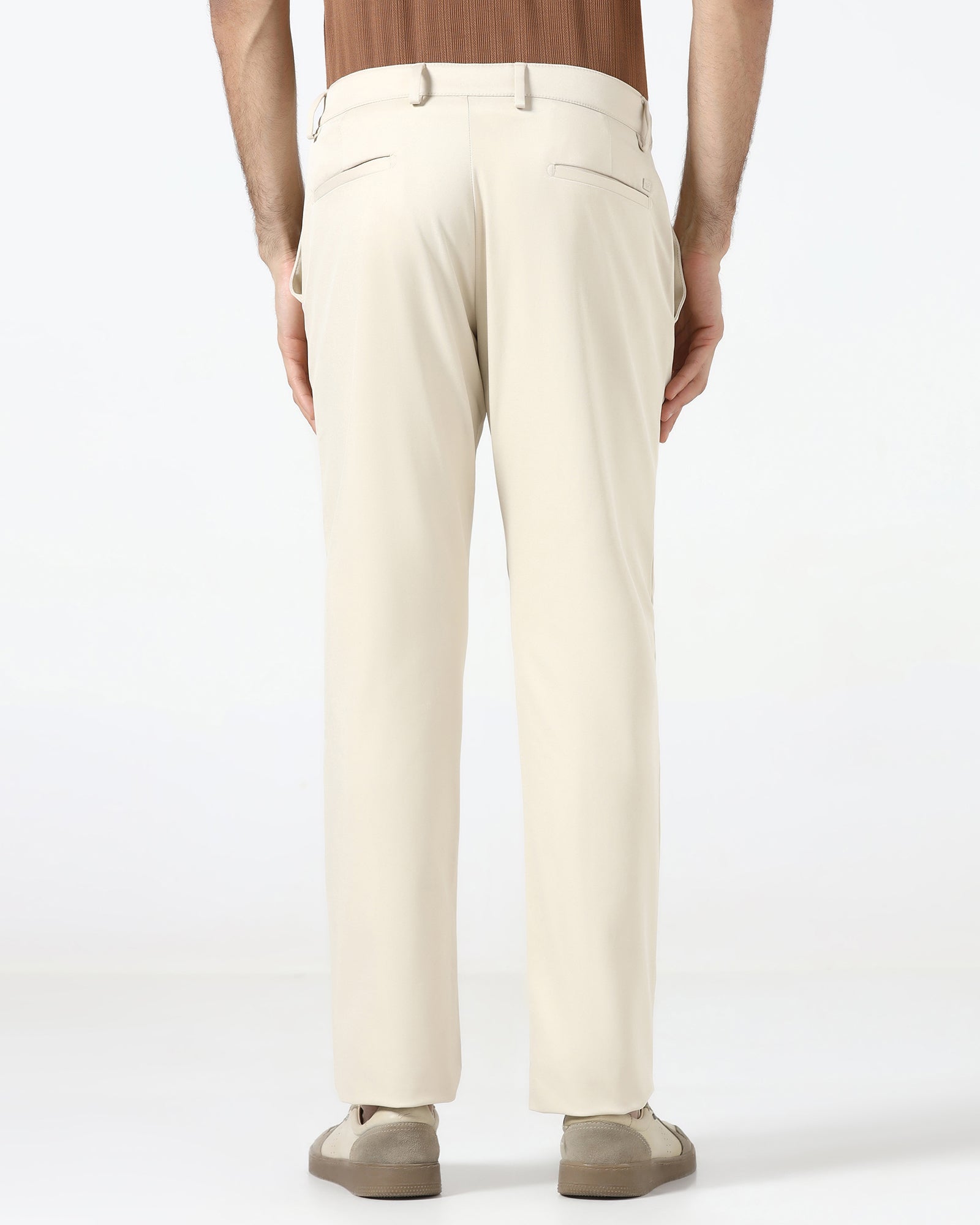 Beige TechPro Solid Khakis - Cycad