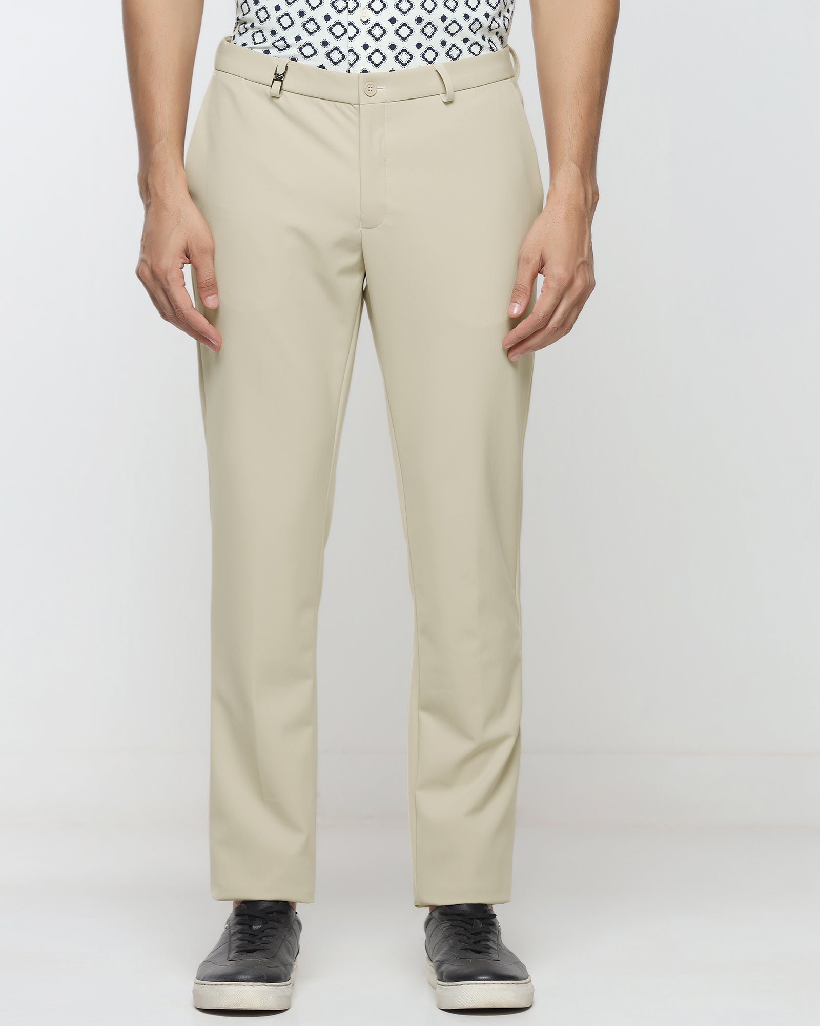 Beige TechPro Solid Trouser - Ashley