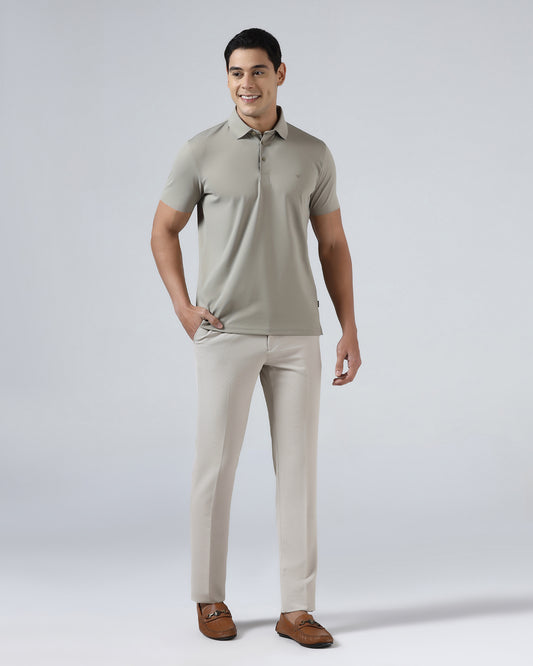 Beige TechPro Stripe Trouser - Martini