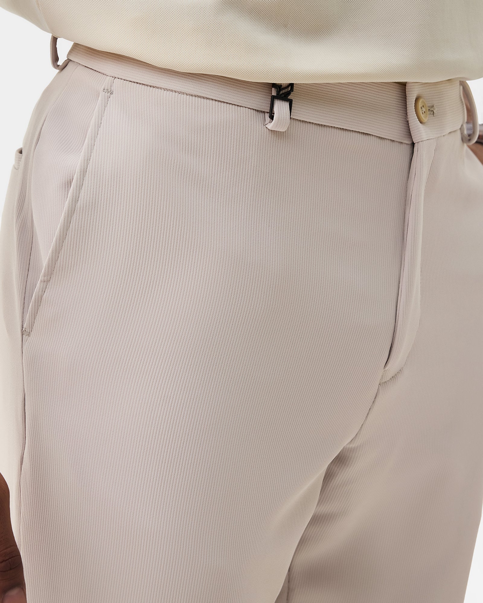 Beige TechPro Stripe Trouser - Martini