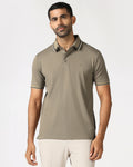 Beige TechPro Textured Polo - Titan