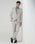 Beige TechPro Two Piece Stripe Suit - Telko