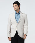 Beige Textured Blazer - Nico