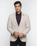 Beige Textured Blazer - Revlon