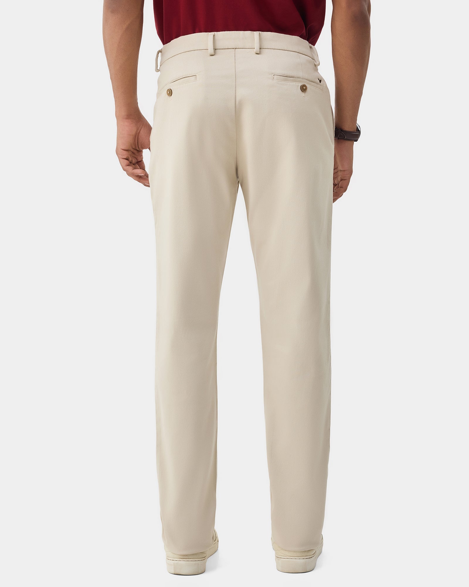 Beige Textured Khakis - Kiler