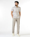 Beige Textured Khakis - Murray
