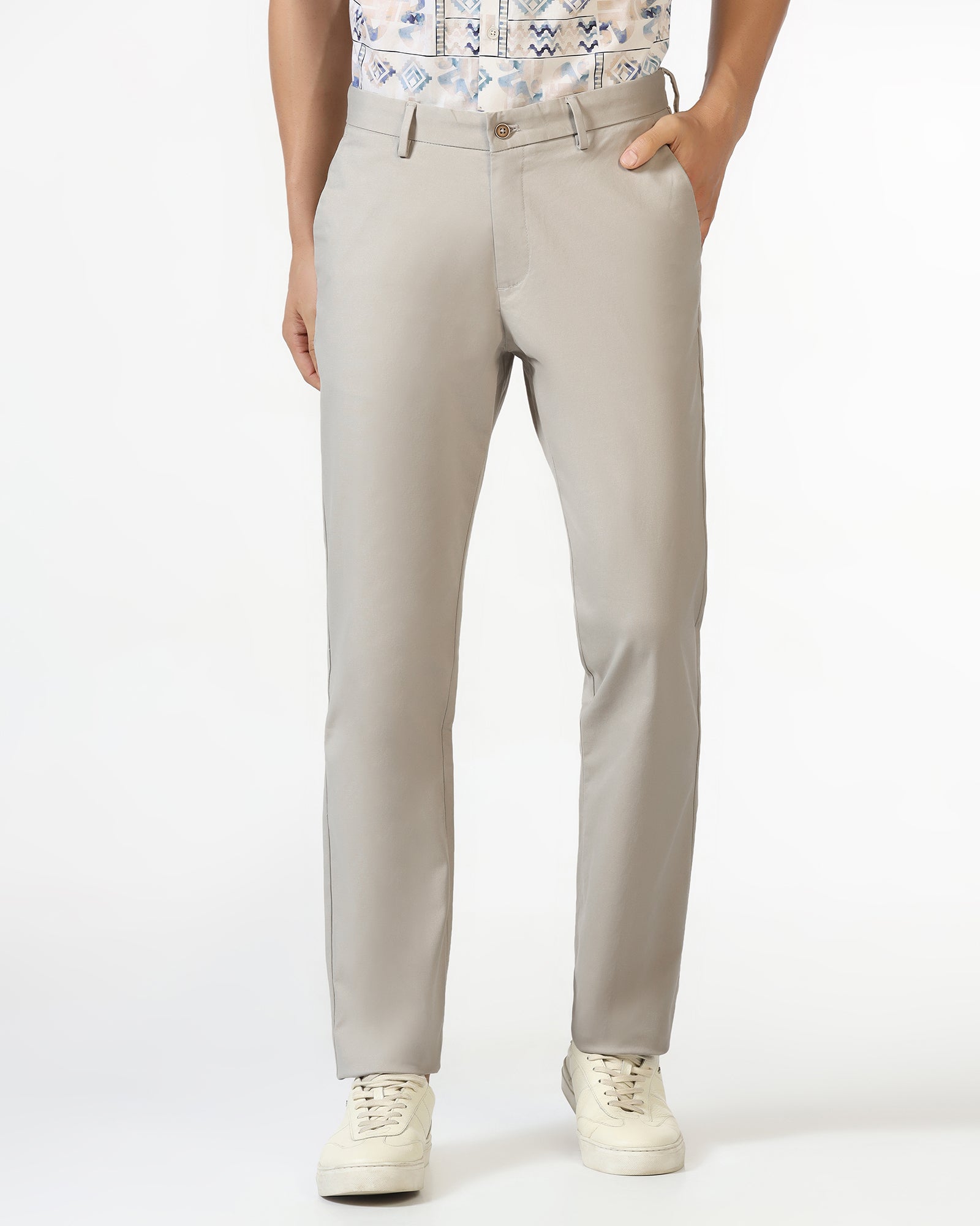 Beige Textured Khakis - Murray