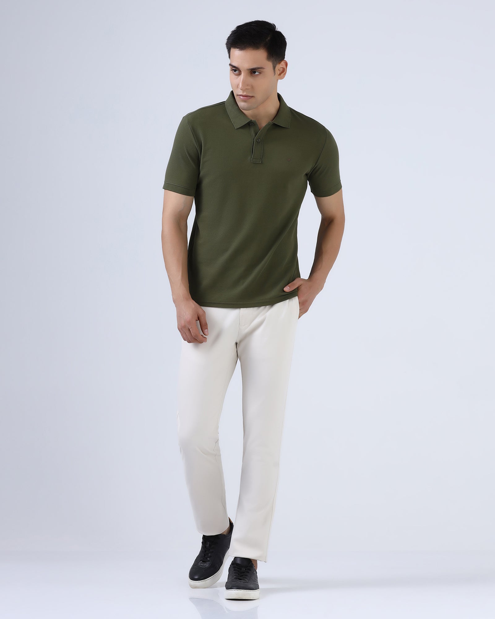 Beige Textured Khakis - Planar