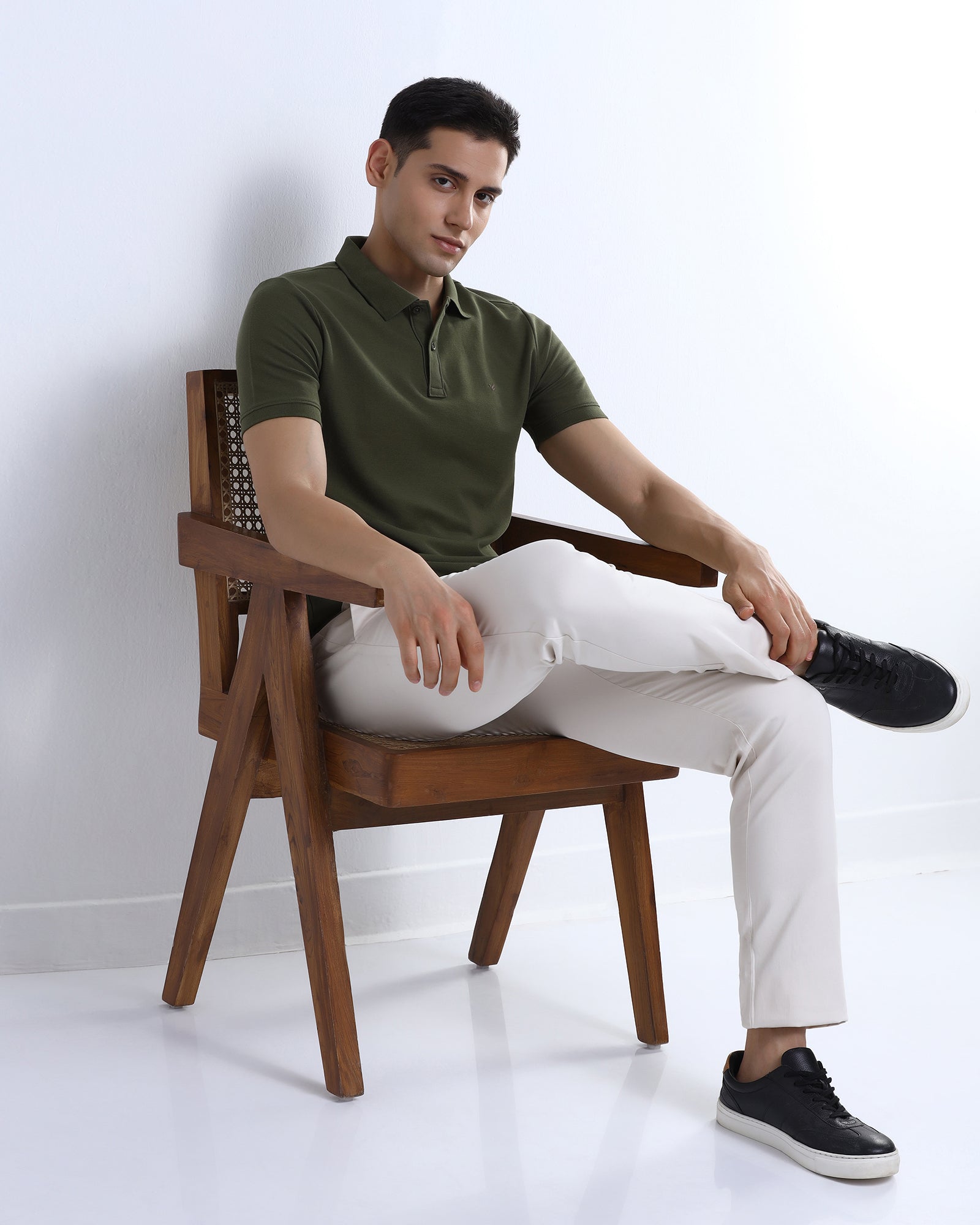 Beige Textured Khakis - Planar