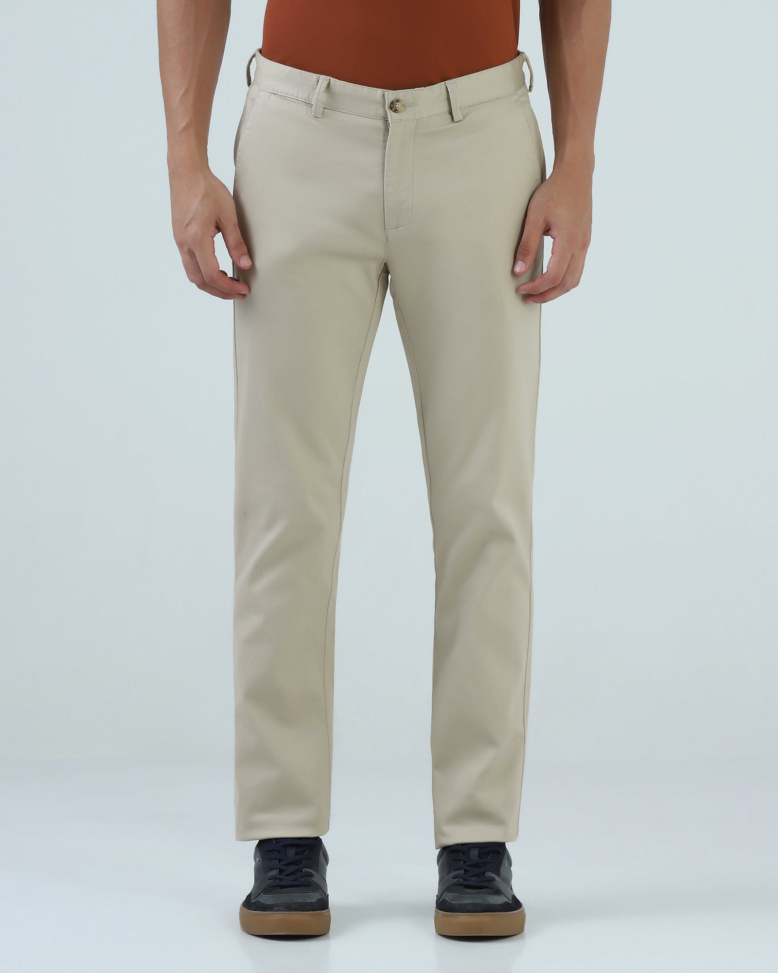 Beige Textured Khakis - Plinth