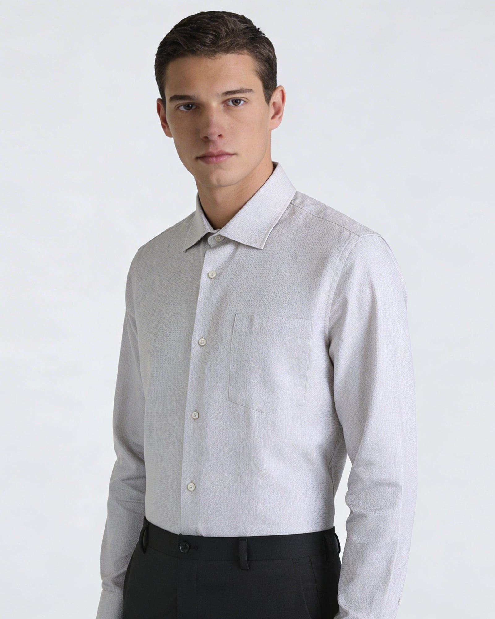 Beige Textured Shirt