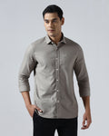 Beige Textured Shirt - Solter