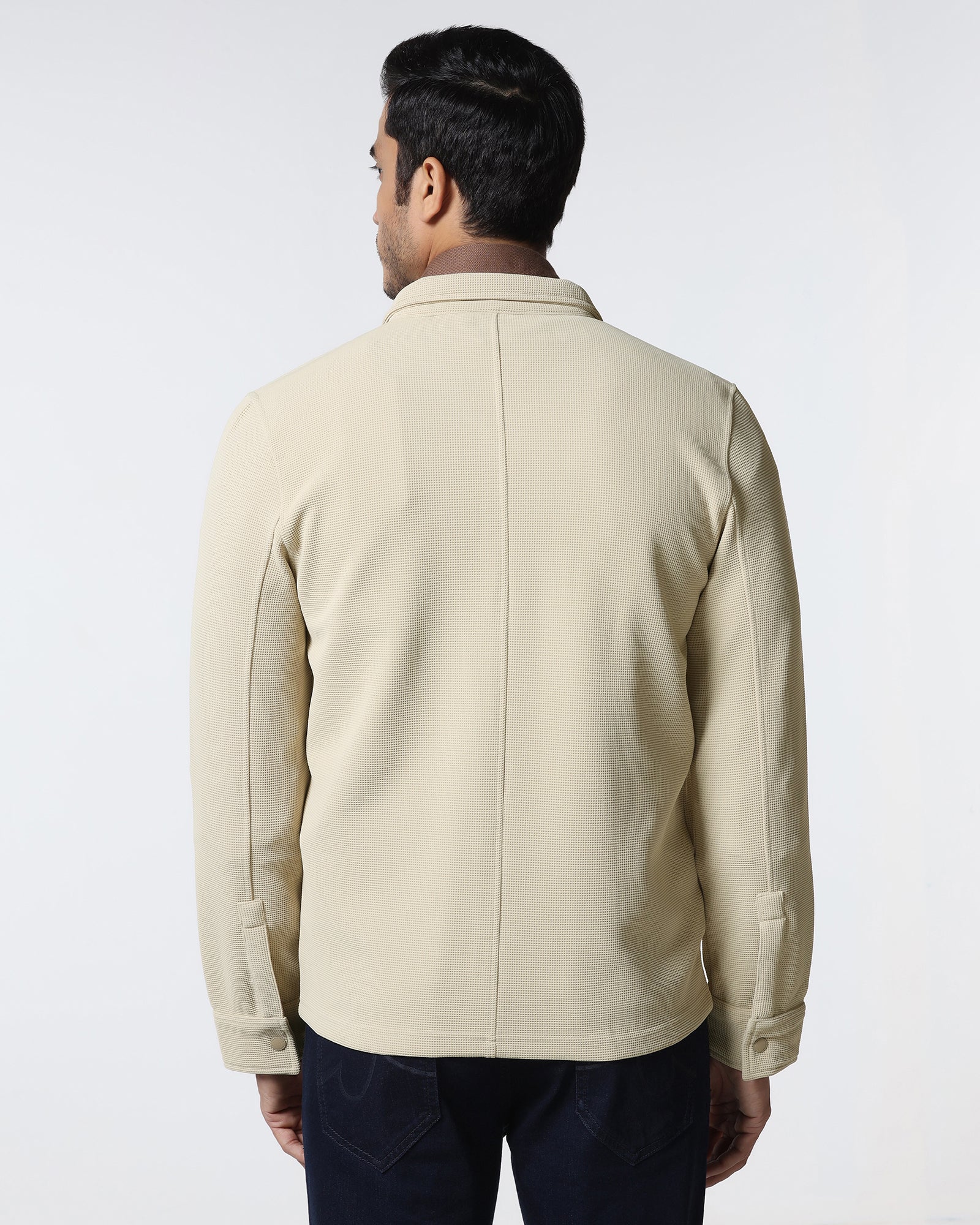 Beige Textured Sweatshirt - Glock