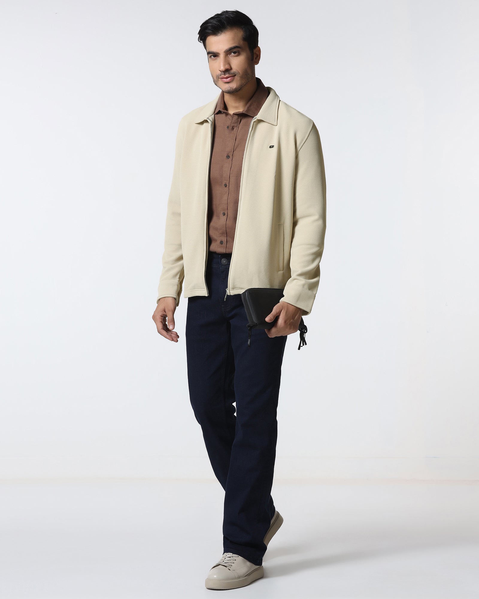 Beige Textured Sweatshirt - Glock