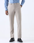 Beige Textured Trouser - Gaezry