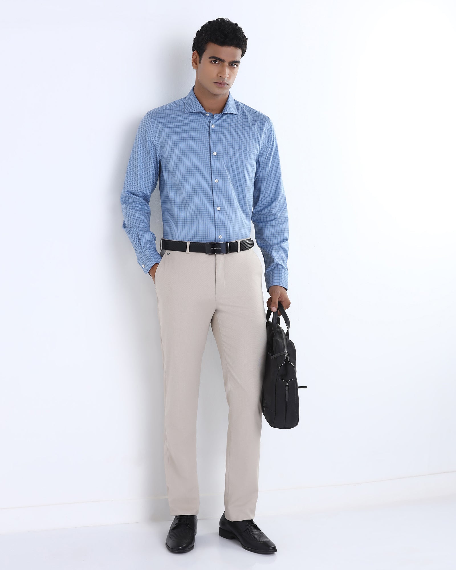 Beige Textured Trouser - Gaezry