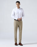 Beige Textured Trouser - Jona