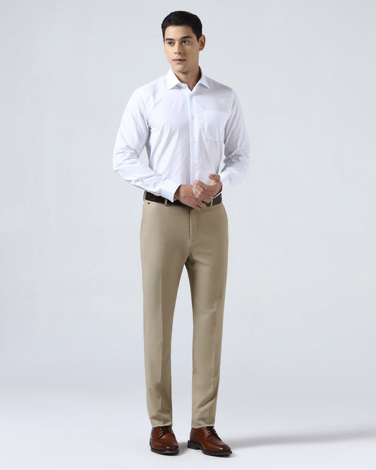 Beige Textured Trouser - Jona