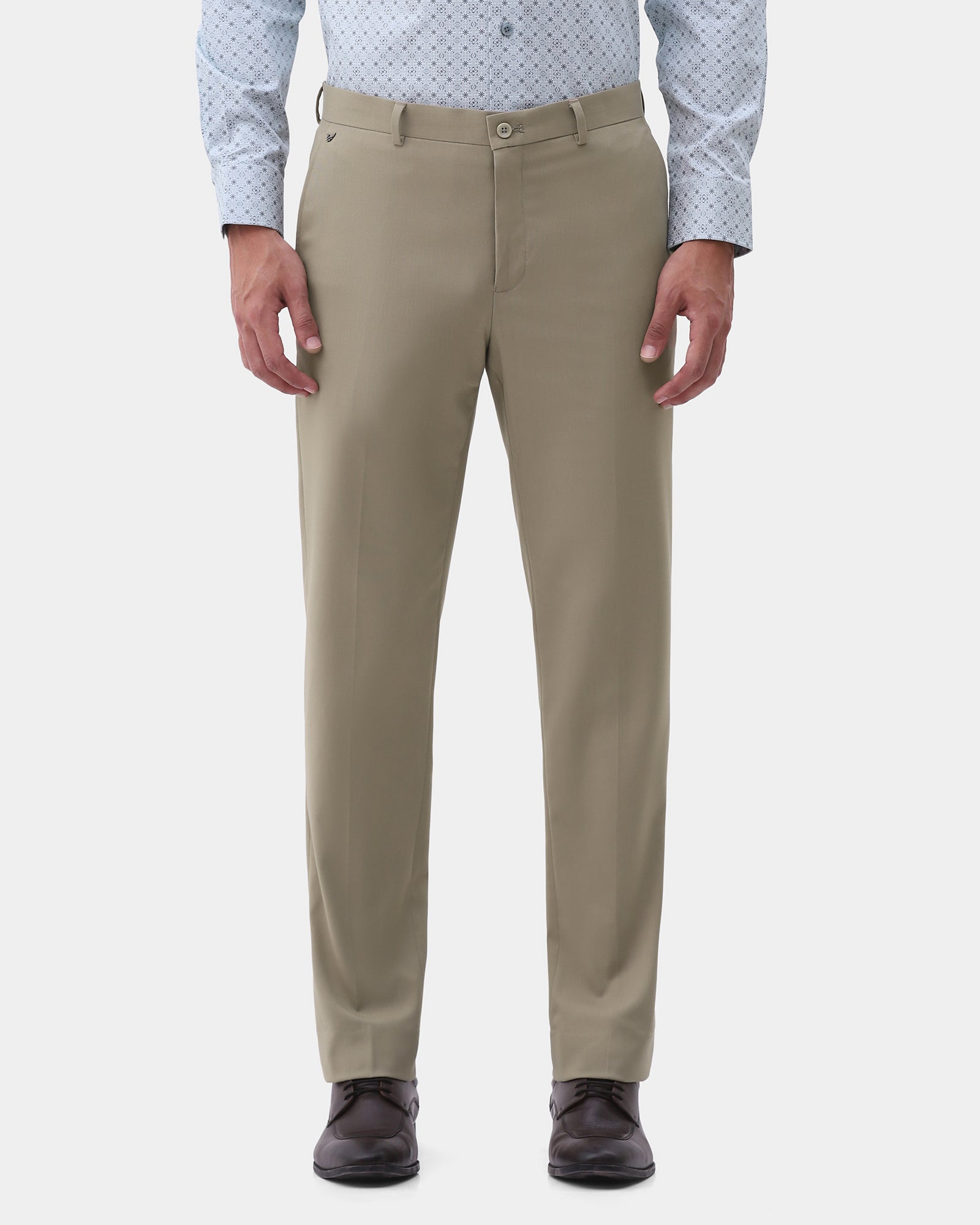Beige Textured Trouser - Kael