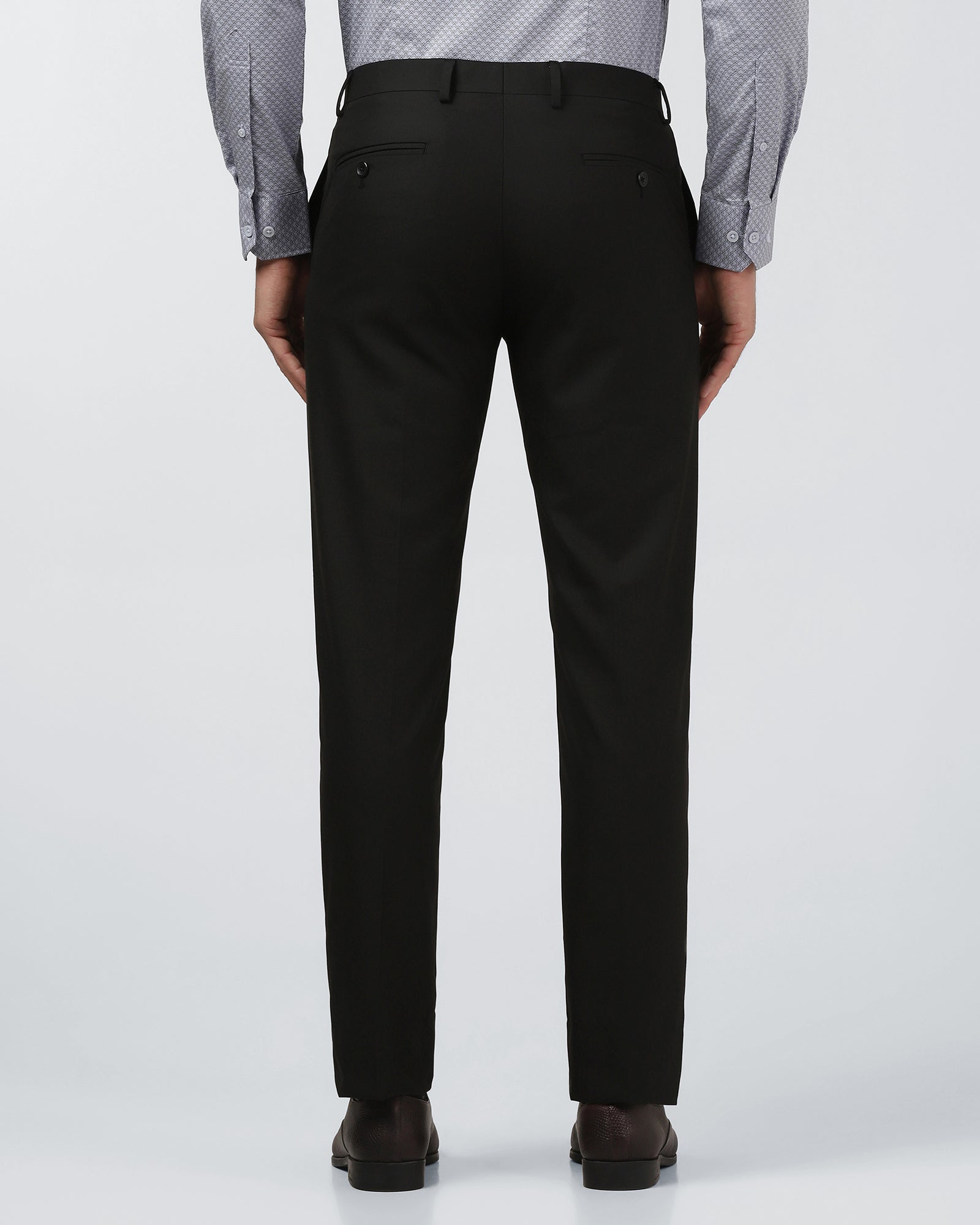 Black Solid Trouser - Luis