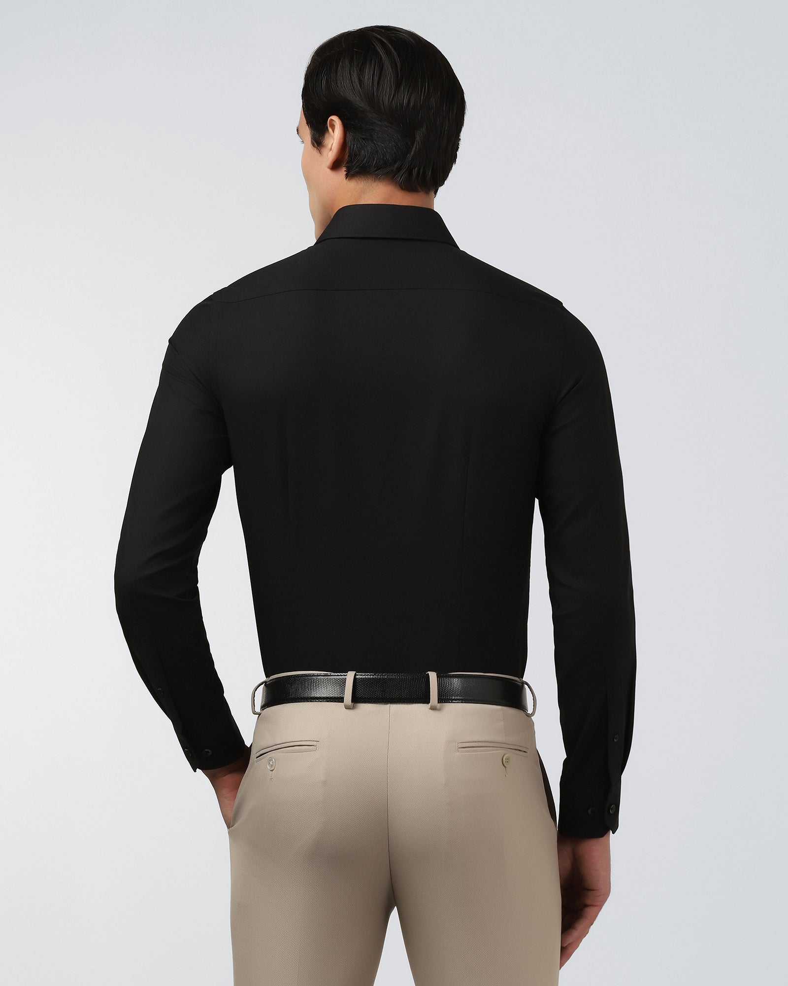 Black Textured Shirt - Hawker