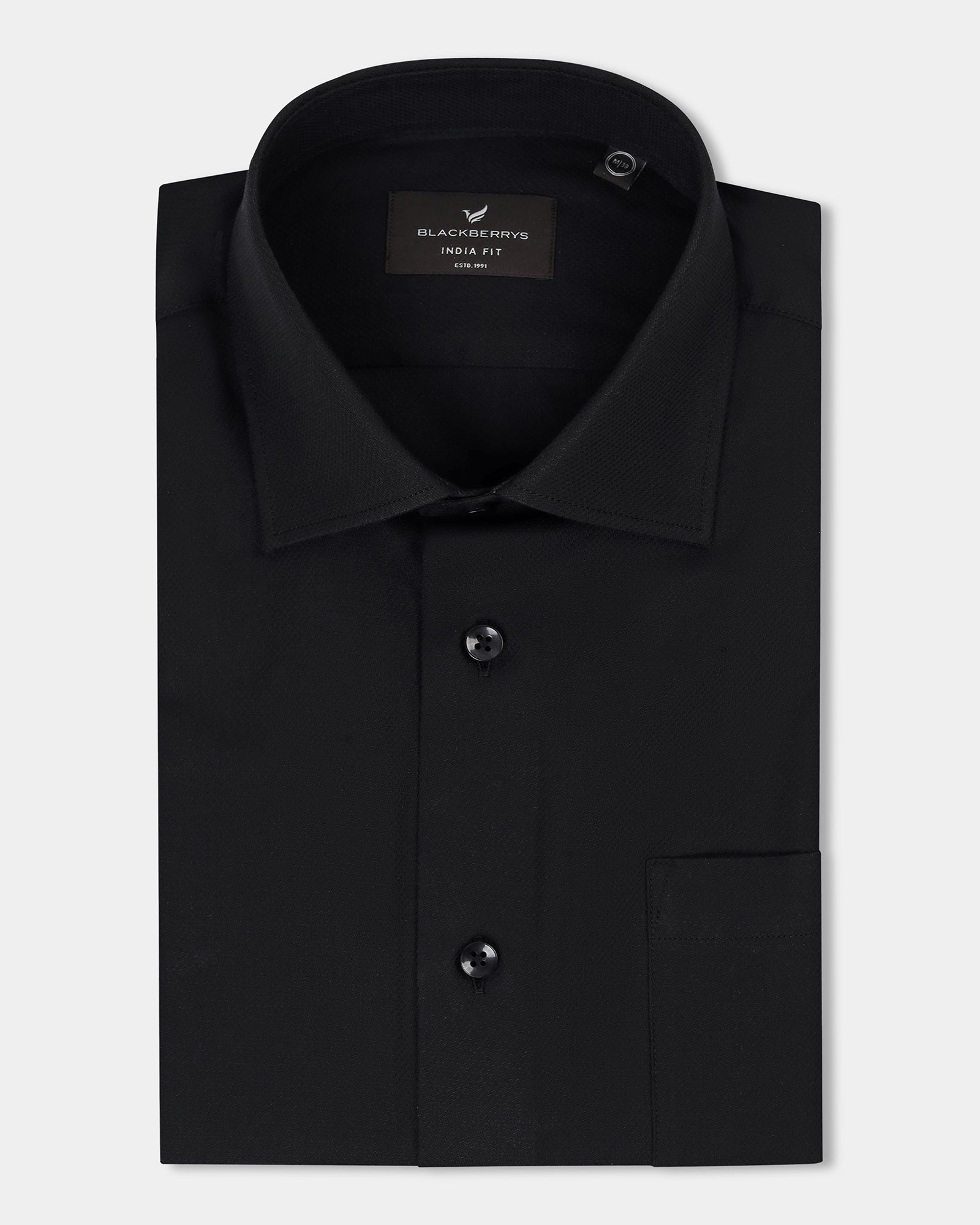 Black Textured Shirt - Hawker