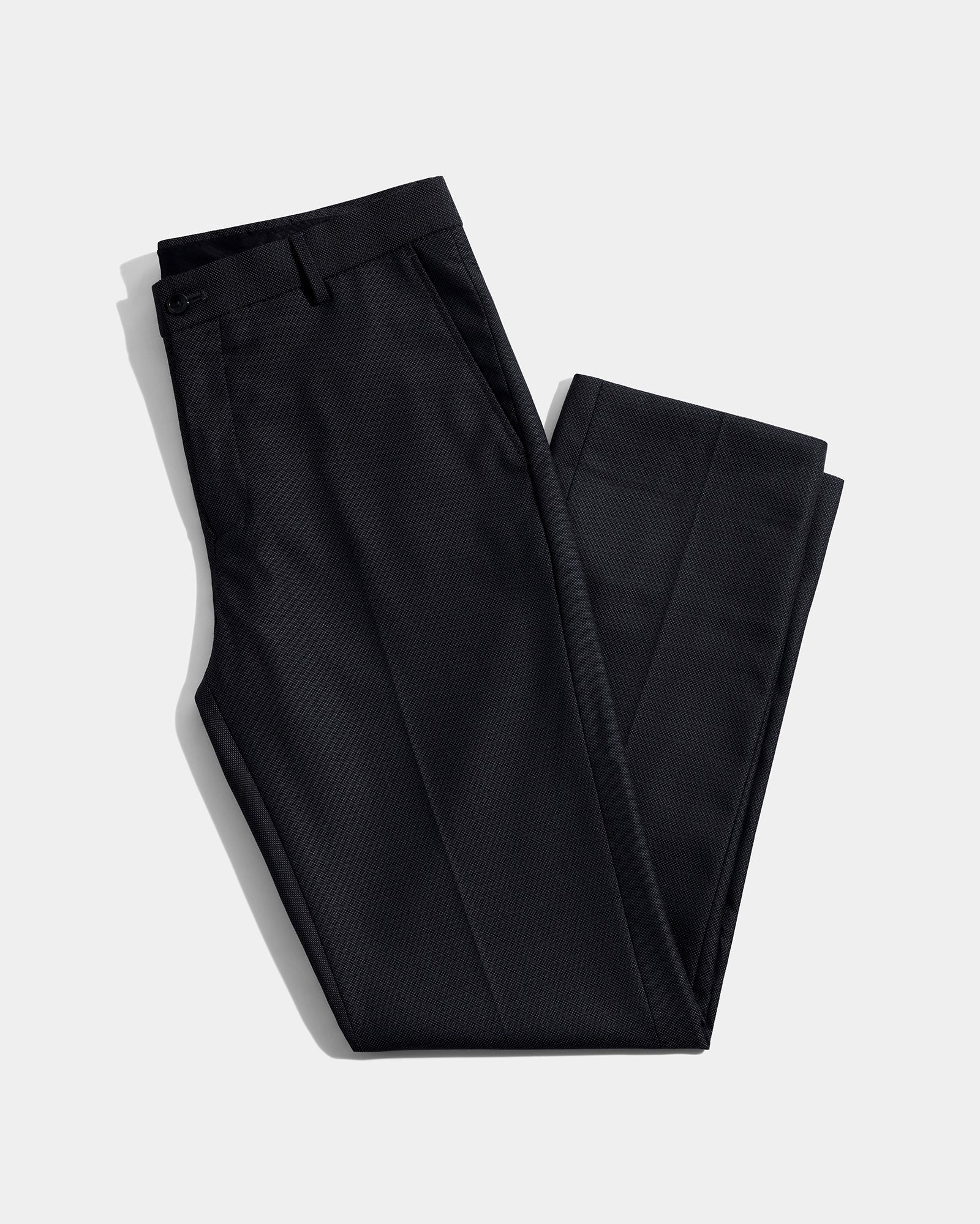 Black Textured Trouser - Alan