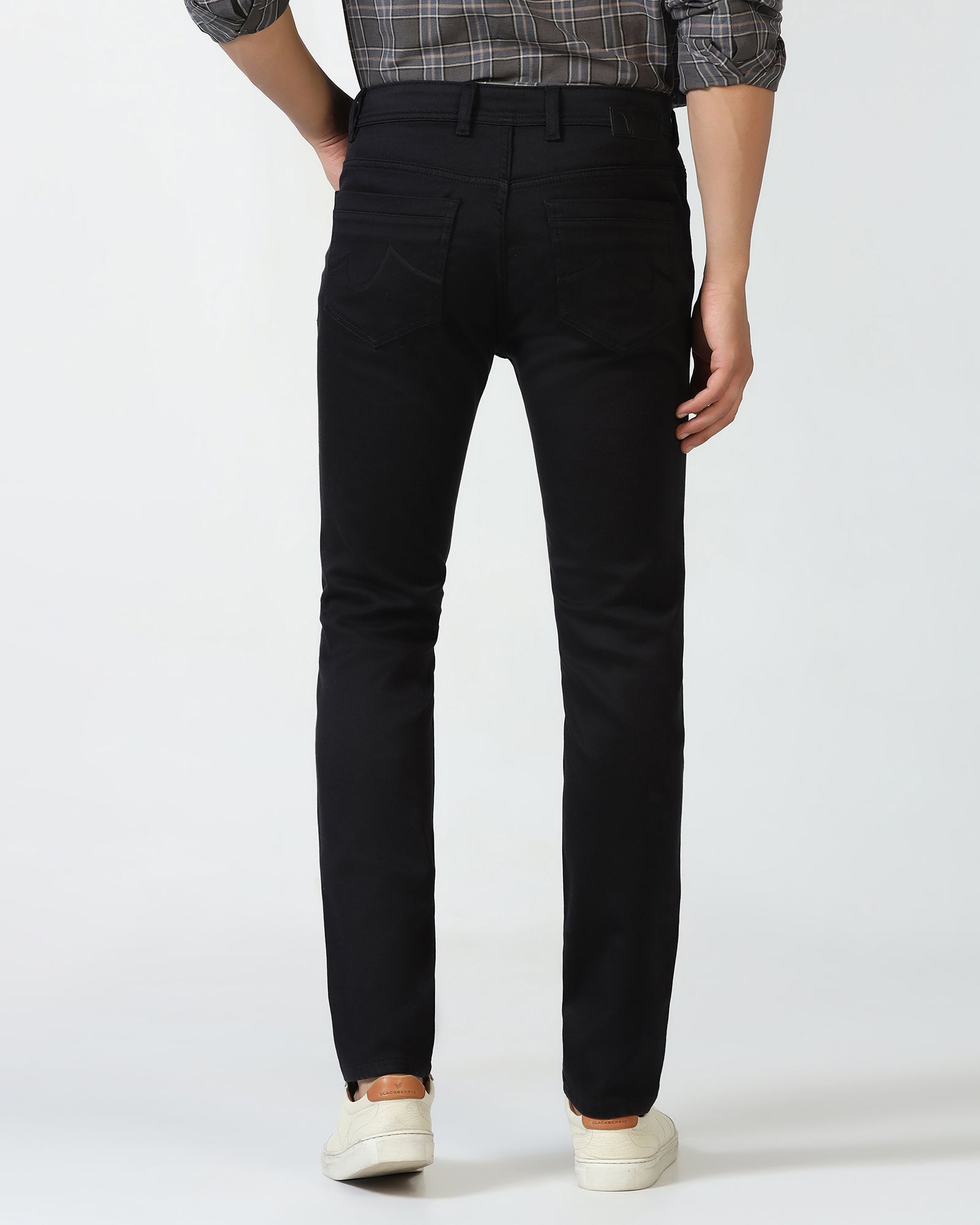 Black Bleed Zero Slim Fit Jeans - Abto