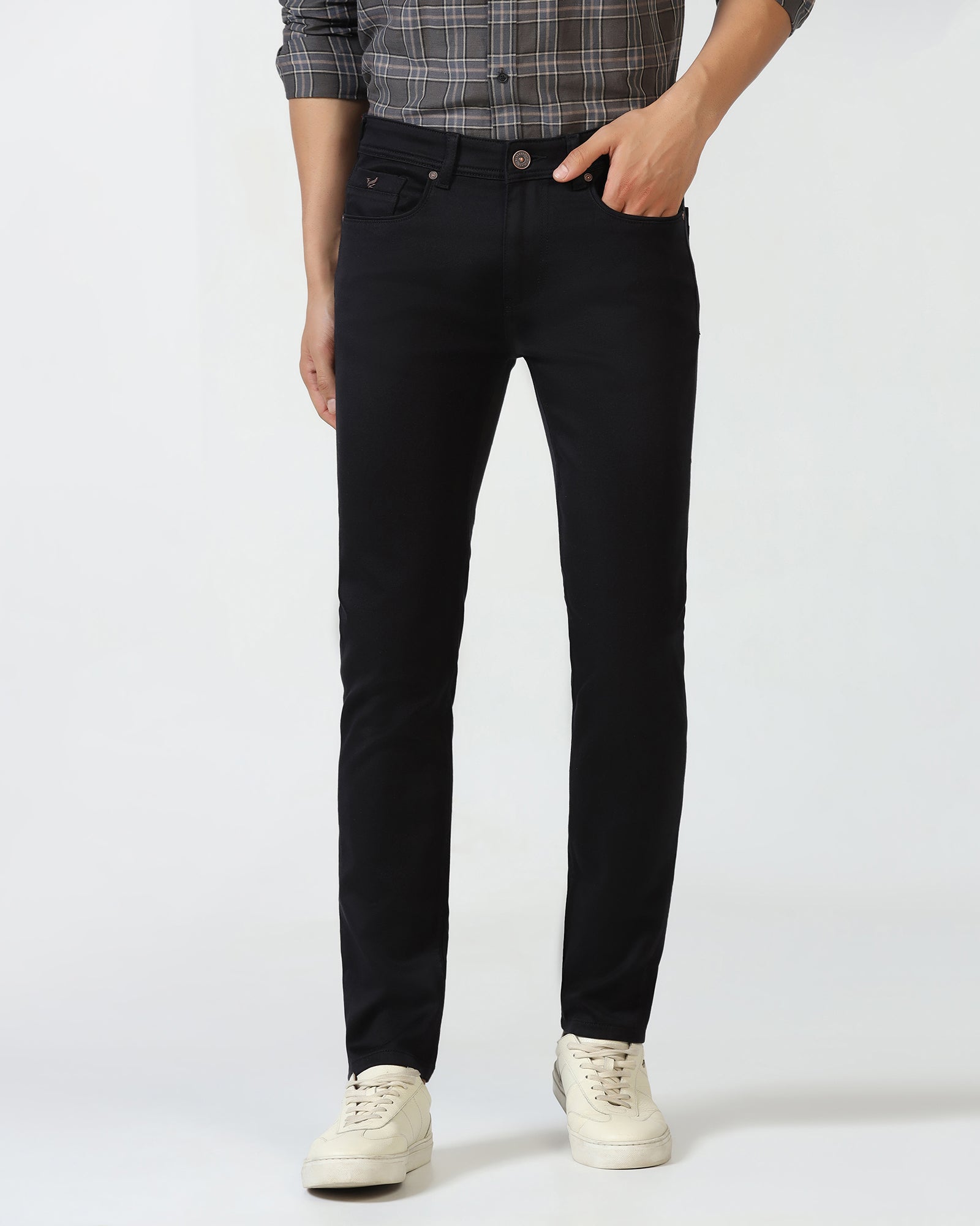 Black Bleed Zero Slim Fit Jeans - Abto