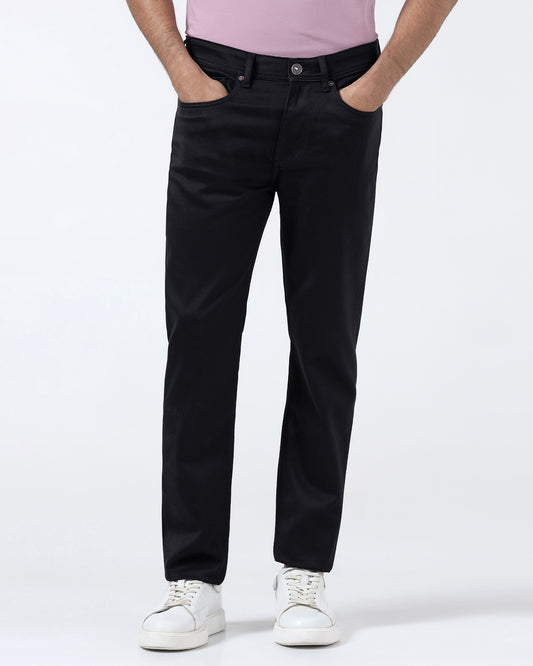 Black Bleed Zero Slim Fit Jeans - Abto