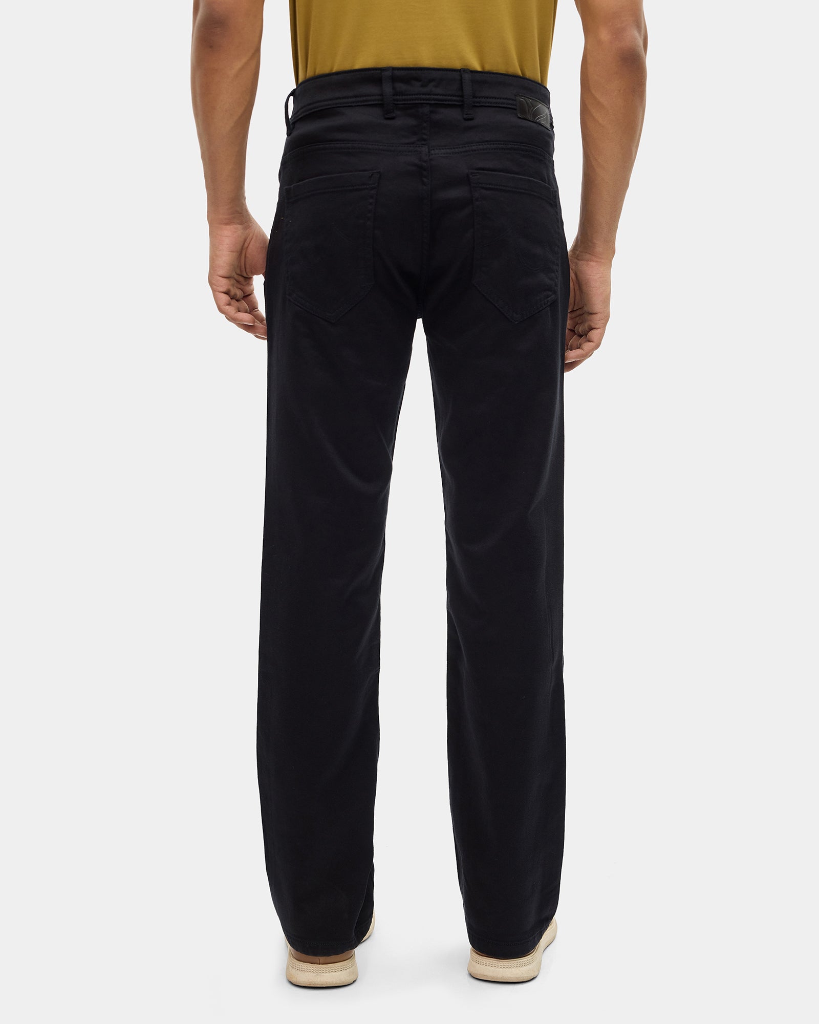 Black Bleed Zero Straight Comfort Jeans - Abto