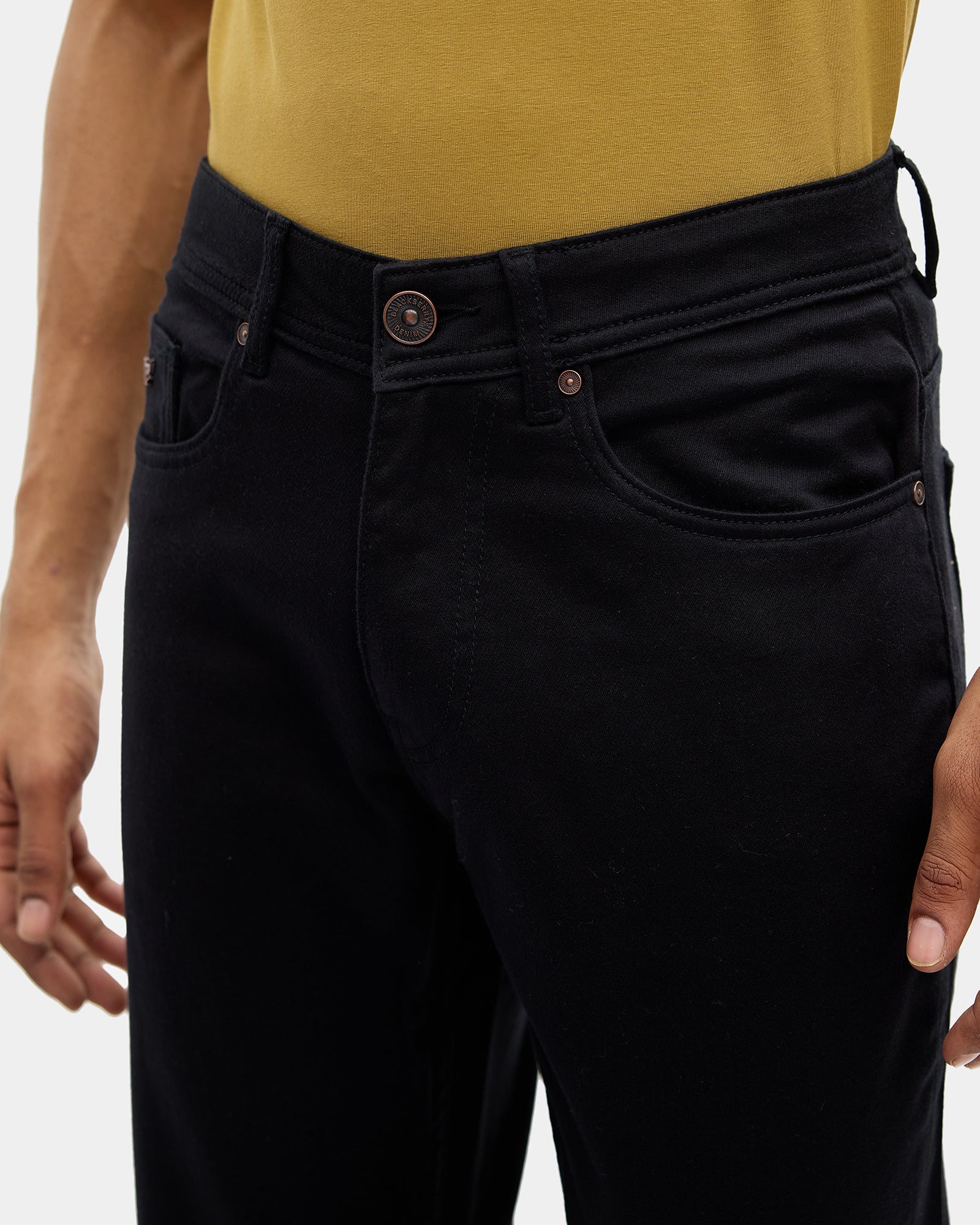 Black Bleed Zero Straight Comfort Jeans - Abto
